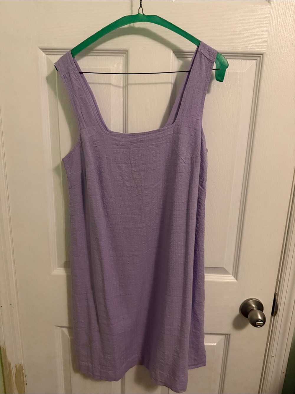 Eddie Bauer Sleeveless Linen Lavender A-Line Dress